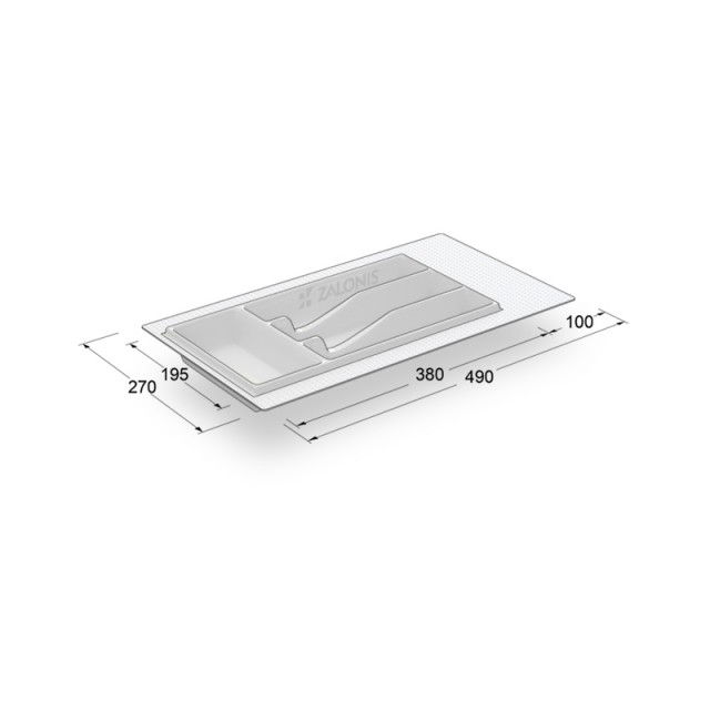 CUTLERY TRAYS VOLPATO 35 WHITE